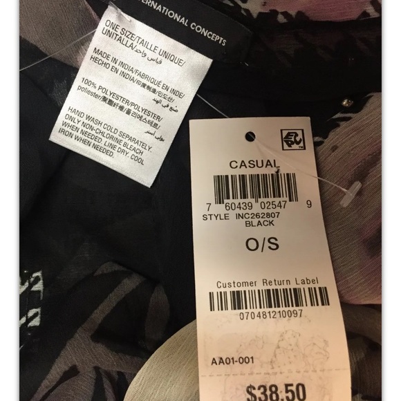 INC International Concept, cover up sarongs(2).: - Picture 6 of 7